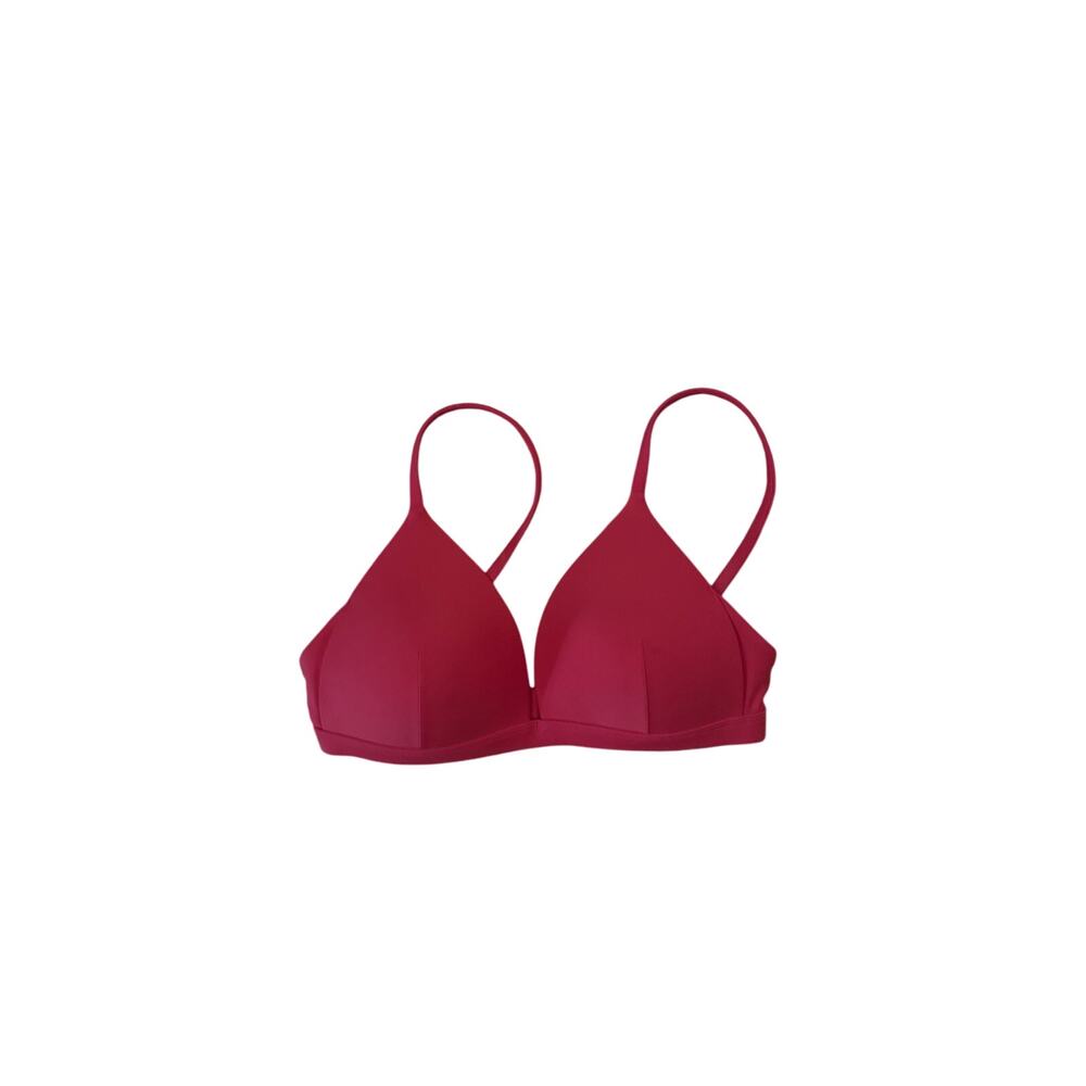 Lululemon Waterside Swim Top Bikini True Red Size 4 Pool Beach Swim Cruise